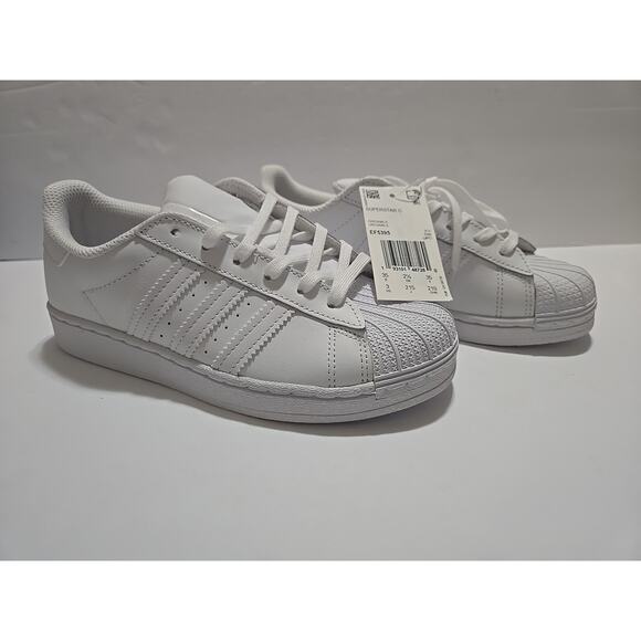 SUPERSTAR C ADIDAS WHITE/WHITE/WHITE EF5395-SIZE 3Y - Picture 4 of 11